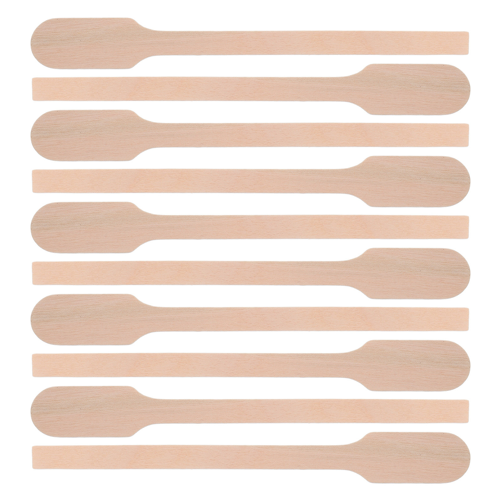 Crafting Resin - 200 bâtonnets mélangeurs en bois plats,