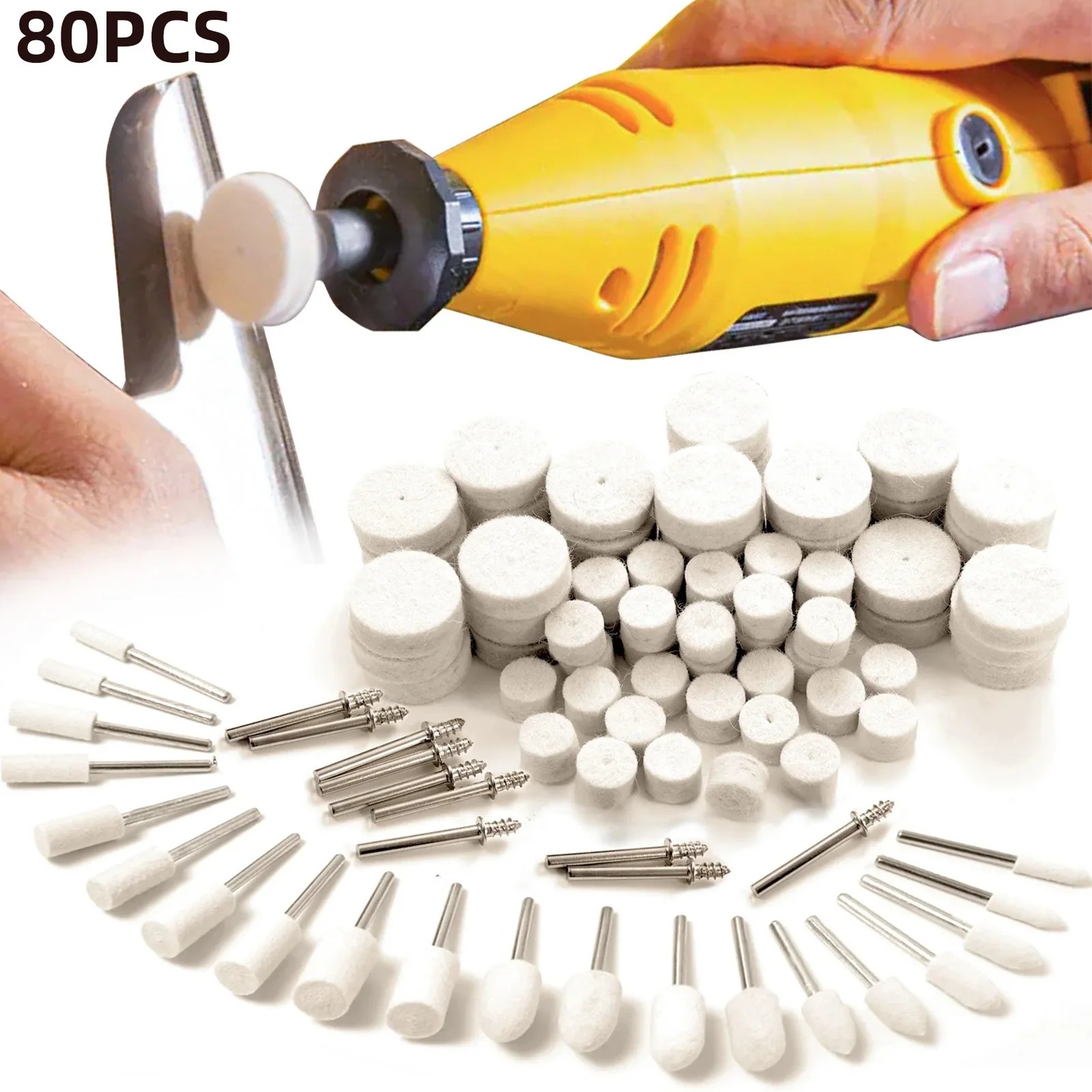 Resin Crafts Diy - Kit de 80 roues de polissage