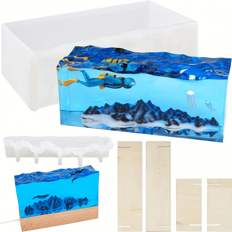 1 ensemble de moules en résine - Resin Ocean Wave Mold avis et prix